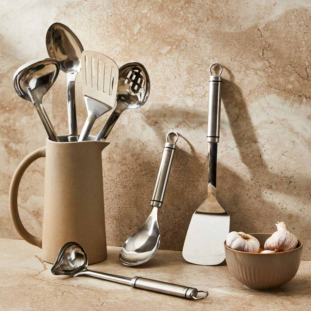 Soffritto A Series Stainless Steel Slotted Spoon