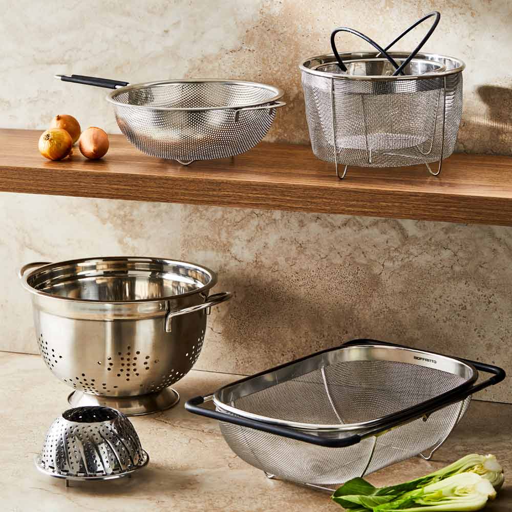 Soffritto A Series Stainless Steel Hand Strainer 23.5cm