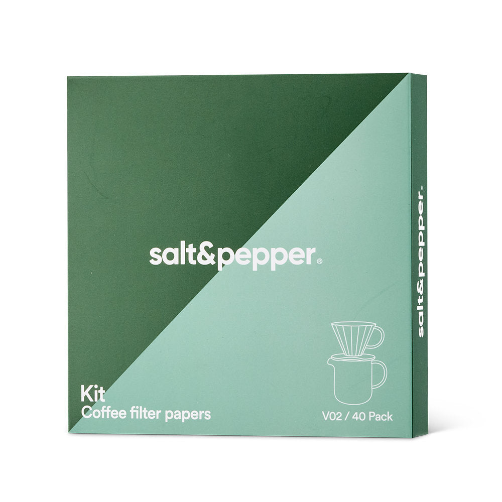 Salt & Pepper Kit Coffee Pour Over Paper Filters Set of 40