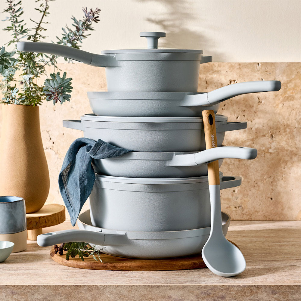 NOOK by Baccarat 4 Piece Cookware Set Sky