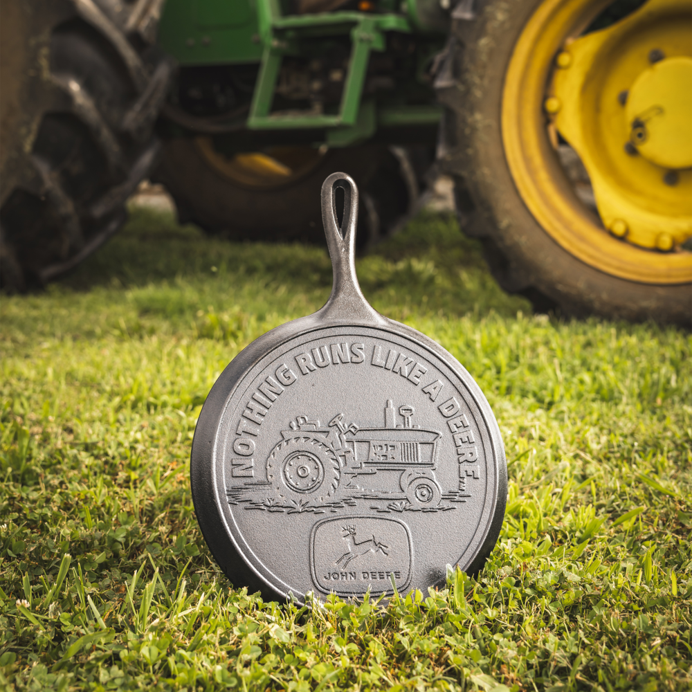 Lodge Cast Iron John Deere Tractor Griddle 10.5 Inch