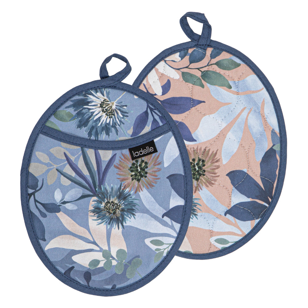 Ladelle Mossman Oval Set Of 2 Pot Holders