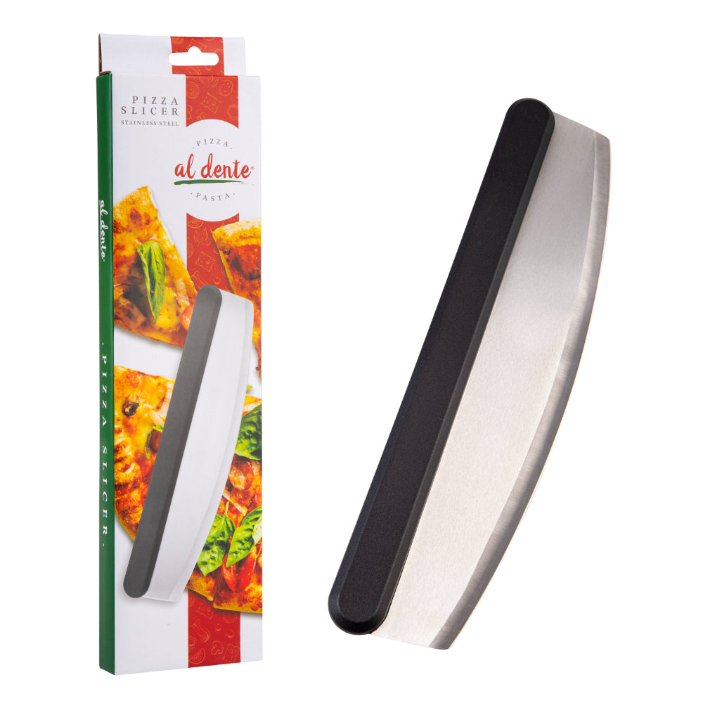 Al Dente Stainless Steel Pizza Slicer With Nylon Handle Grip 38cm