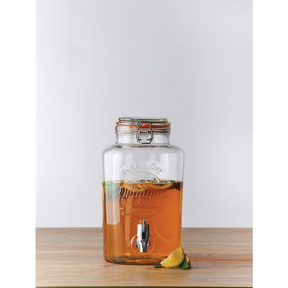 Kilner Round Storage Jar with Dispensing Tap 8L