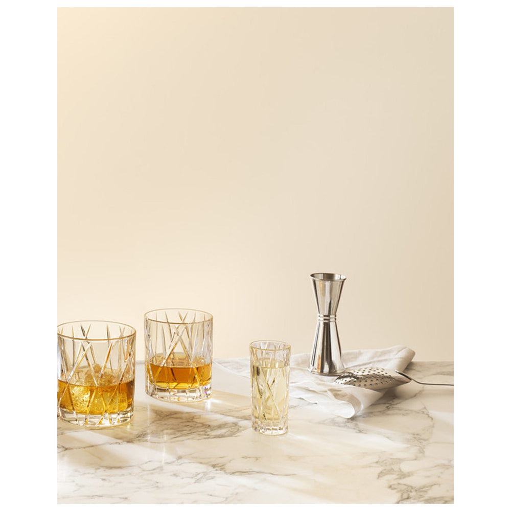 Orrefors Set Of 2 City Shot Glasses 50ml