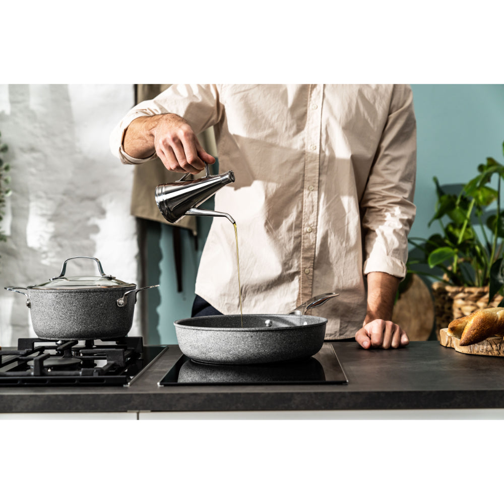 Ballarini Salina Ceramic Titanium Serving Pan With Lid 28cm