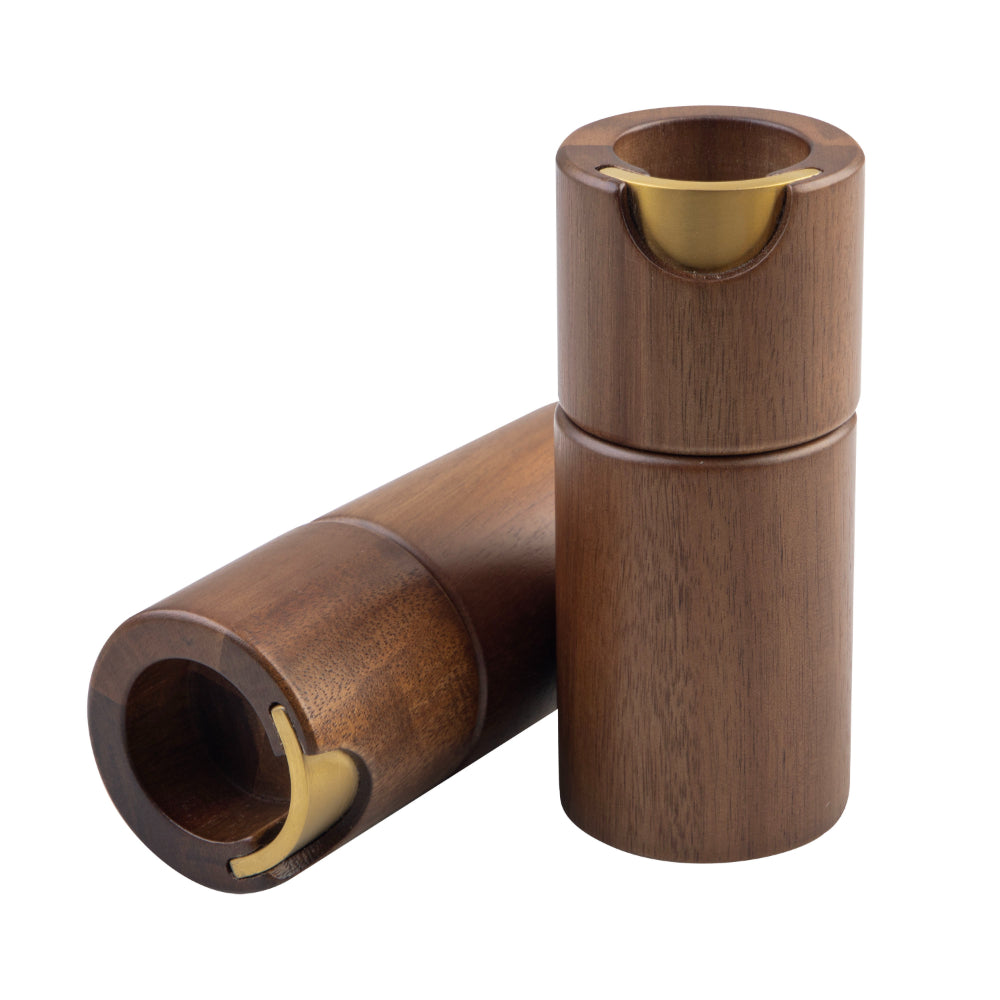 Alfresco Lane Acacia Wood Salt & Pepper Mill Set 12.5cm