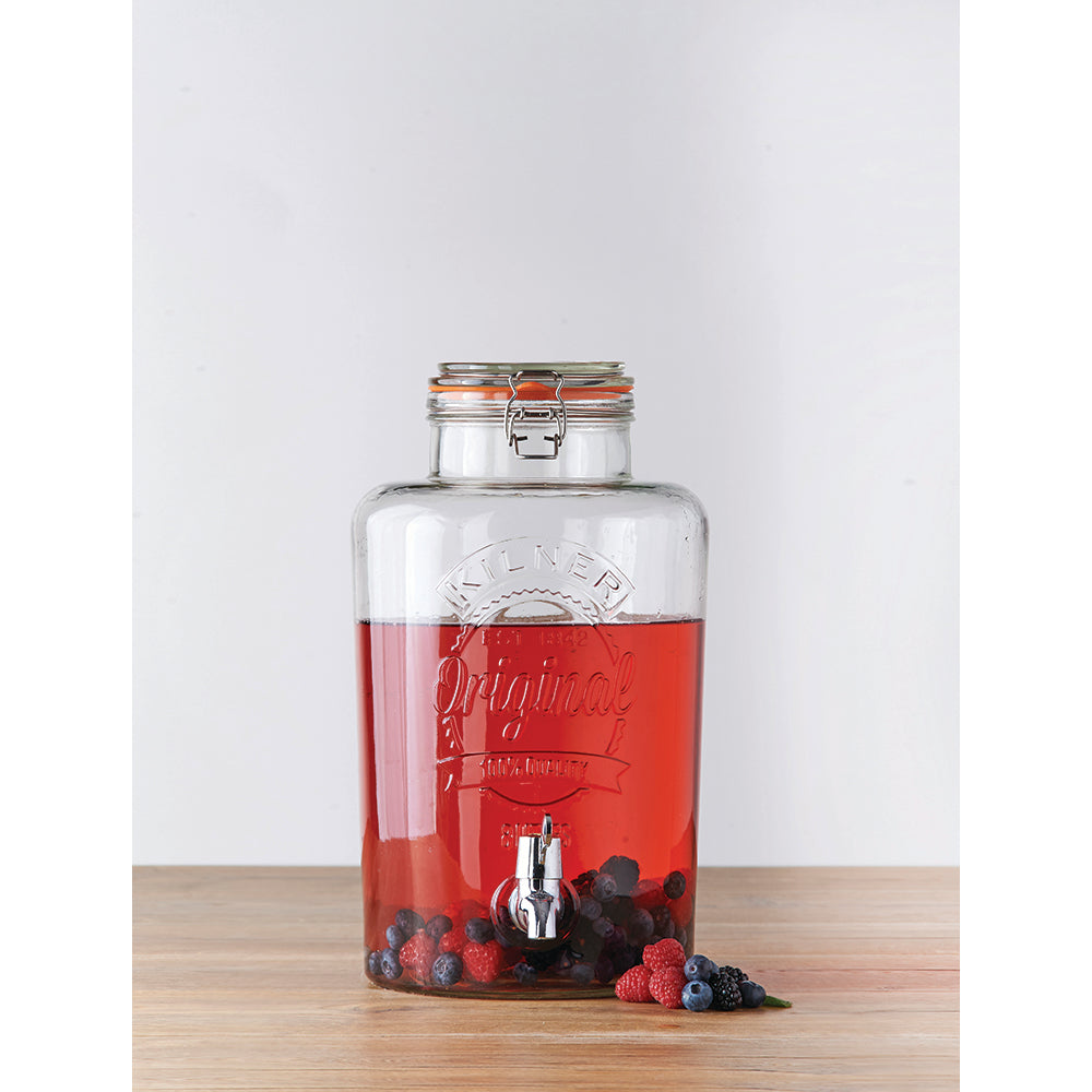 Kilner Round Storage Jar with Dispensing Tap 8L