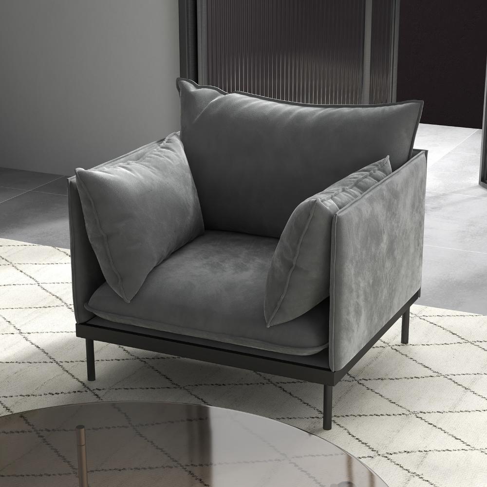 Casa Decor Camilla 1 Seater Sofa Light Grey
