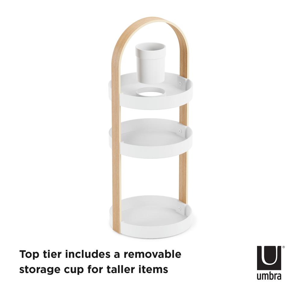 Umbra Bellwood Cosmetic Organizer White/Natural