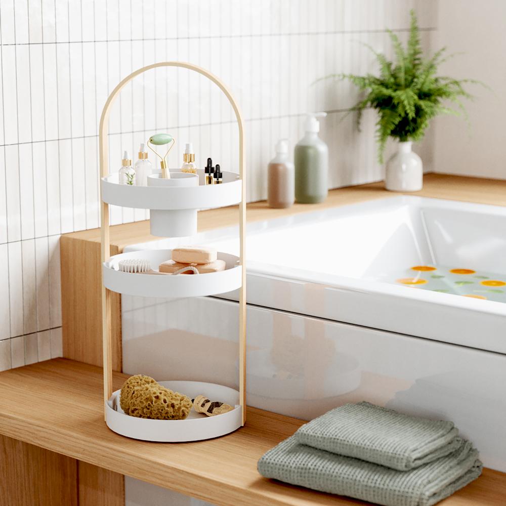 Umbra Bellwood Cosmetic Organizer White/Natural