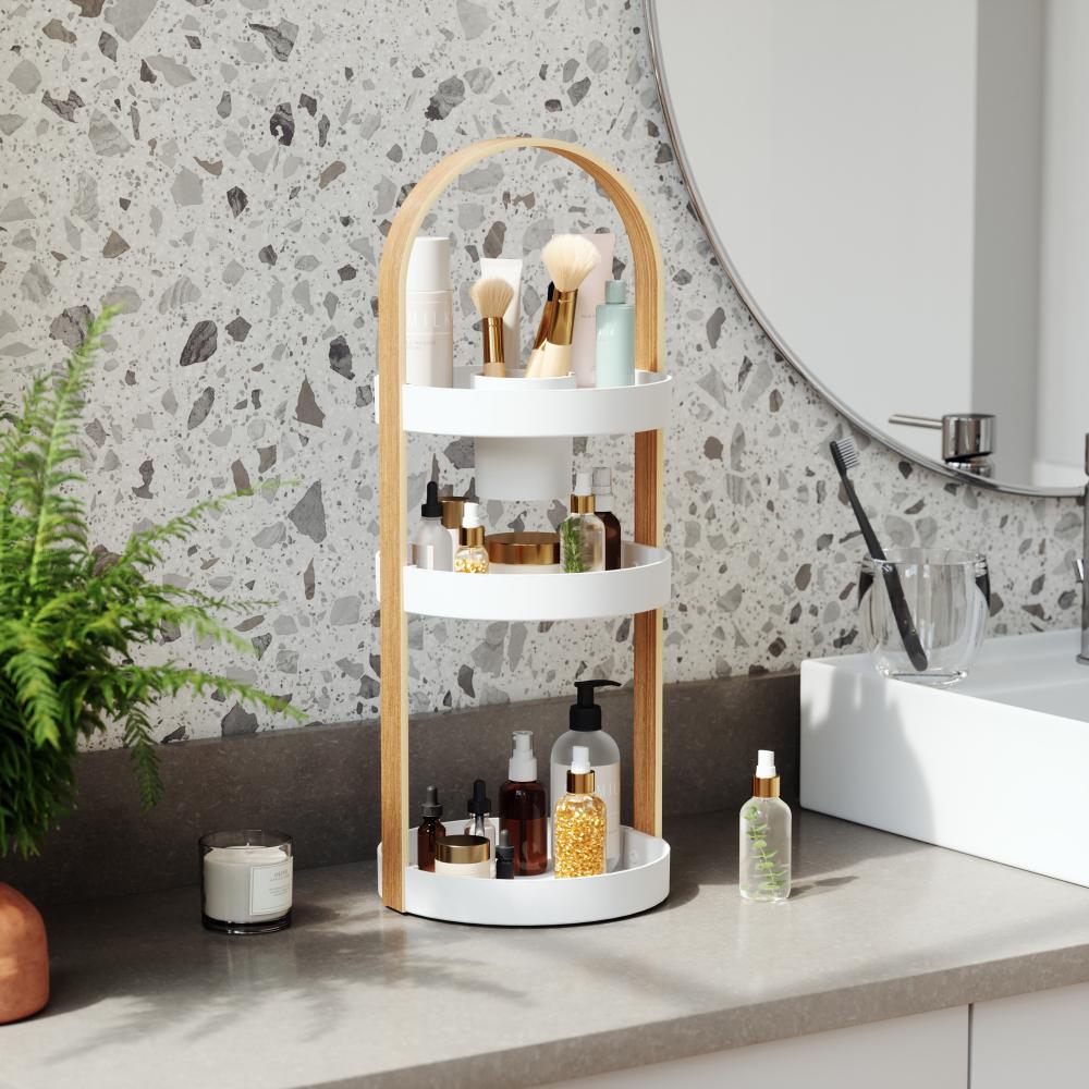 Umbra Bellwood Cosmetic Organizer White/Natural