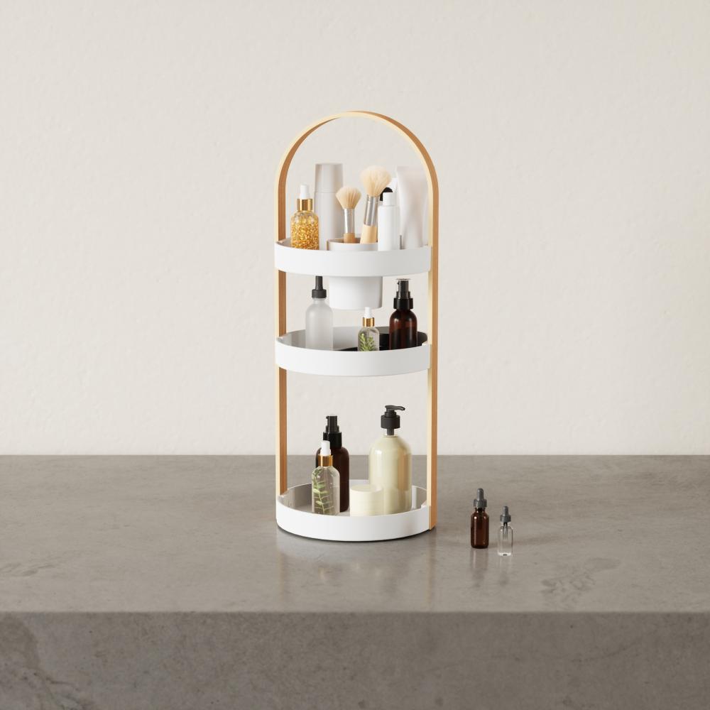 Umbra Bellwood Cosmetic Organizer White/Natural