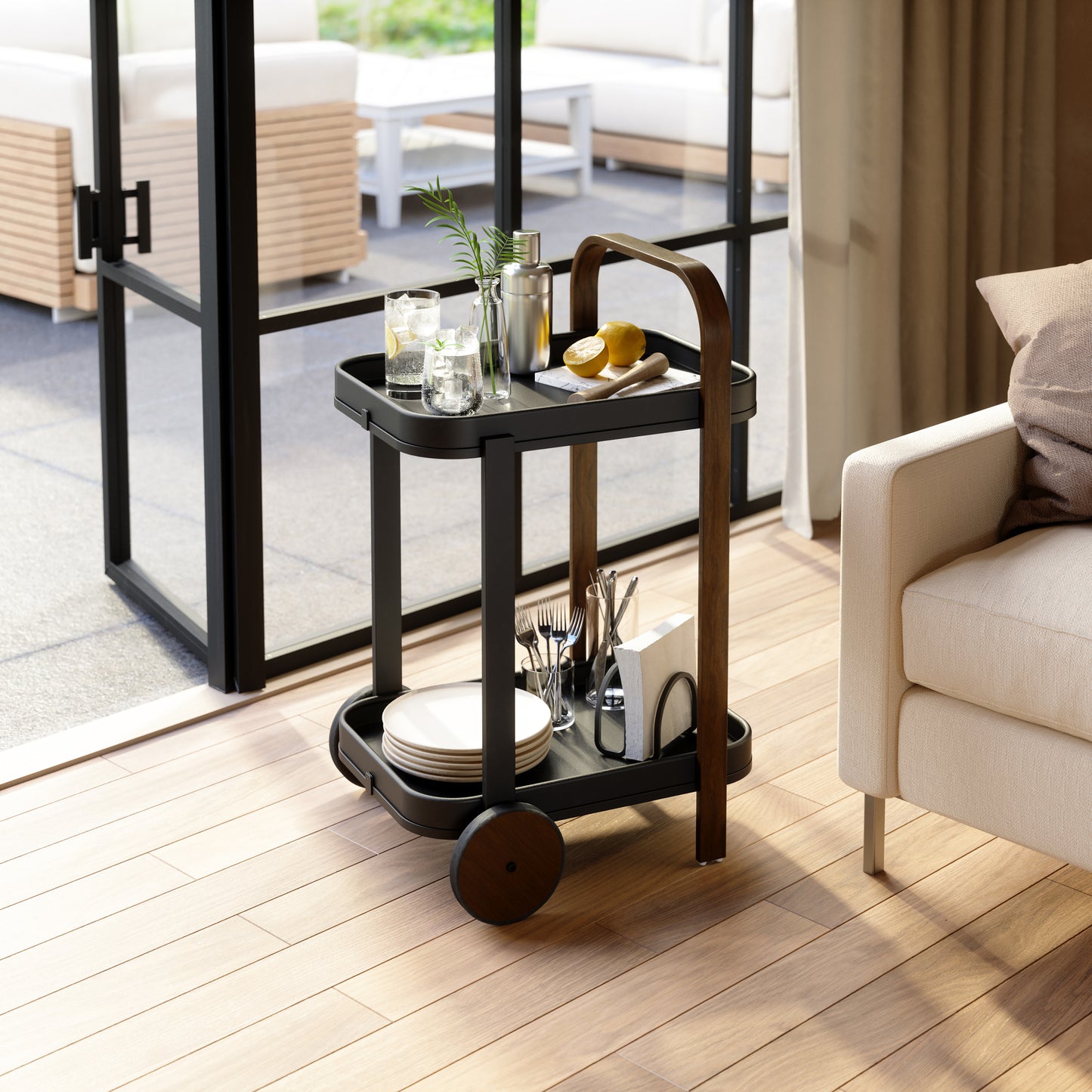 Umbra Bellwood Bar Serving Cart