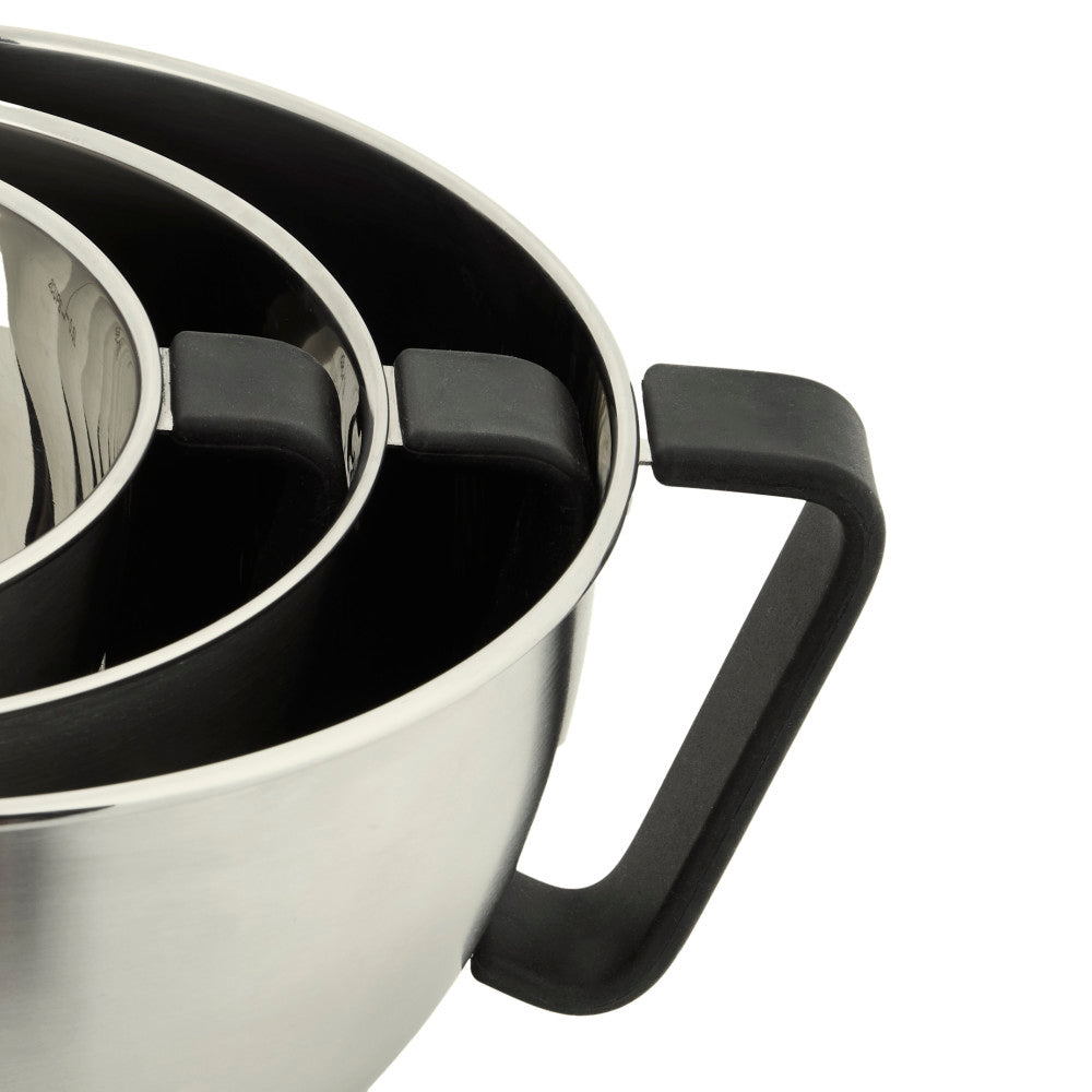 Masterpro 3 Piece Premium Stainless Steel Mixing Bowl Set