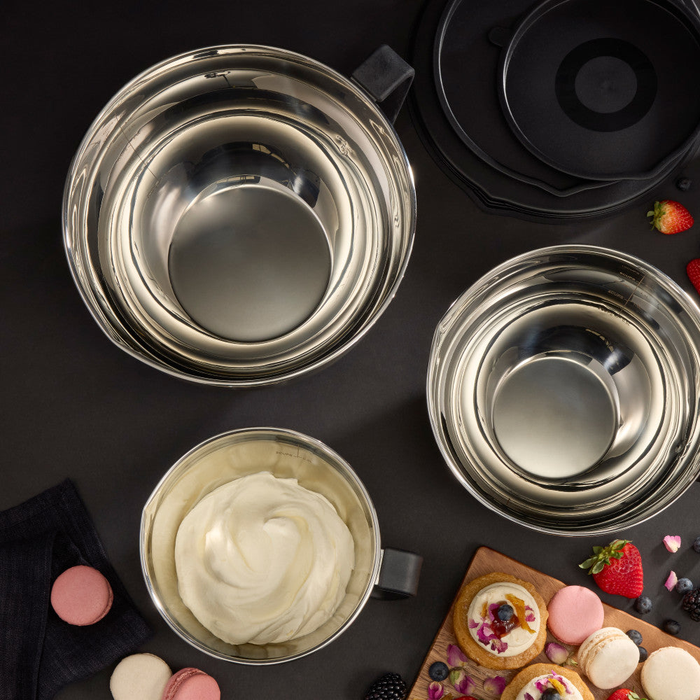 Masterpro 3 Piece Premium Stainless Steel Mixing Bowl Set