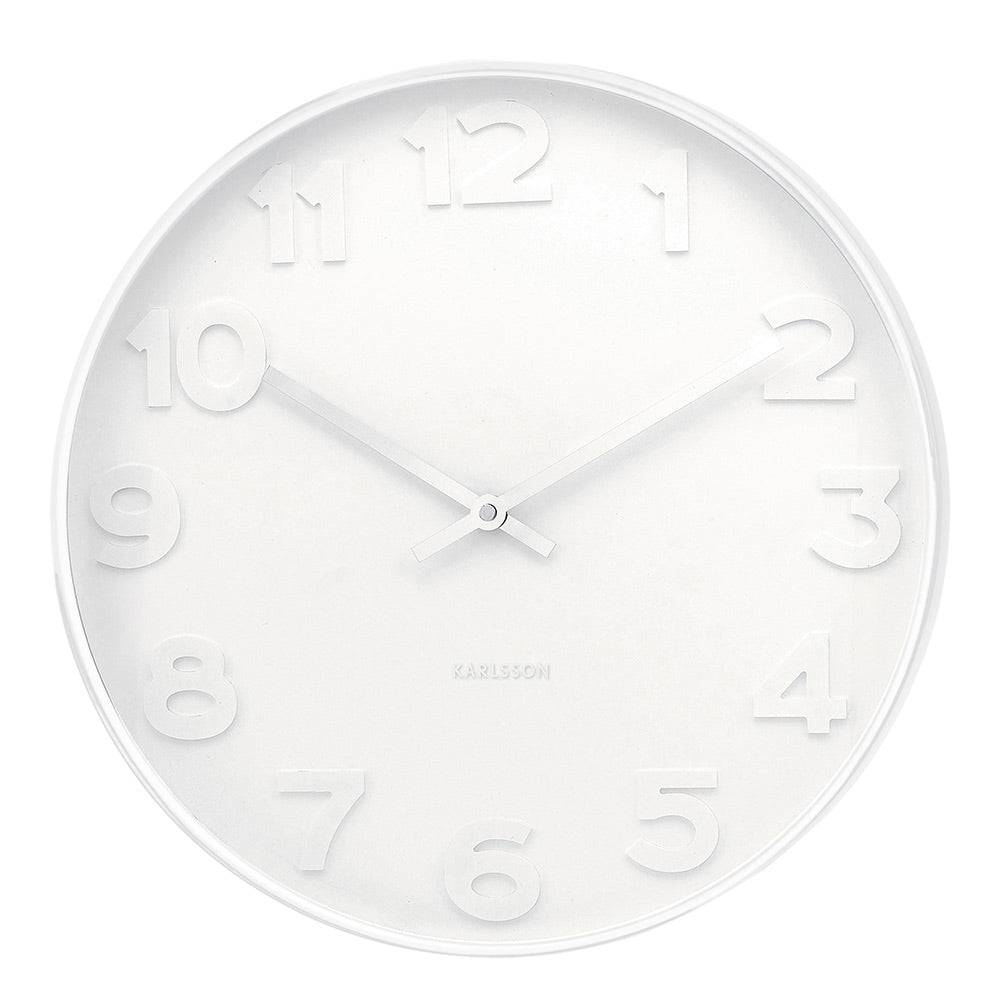 Karlsson Mr White Wall Clock Large at MyHouse