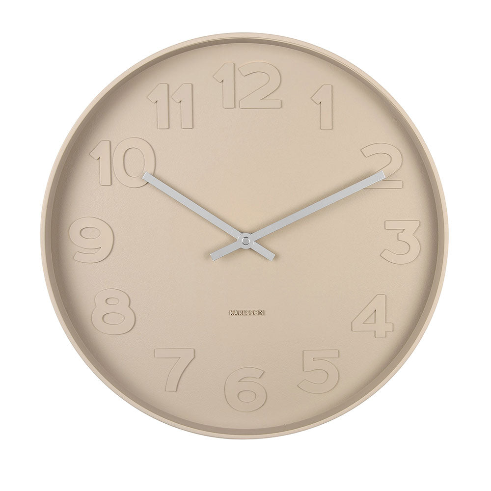 Karlsson Mr Brown Wall Clock Cream at MyHouse