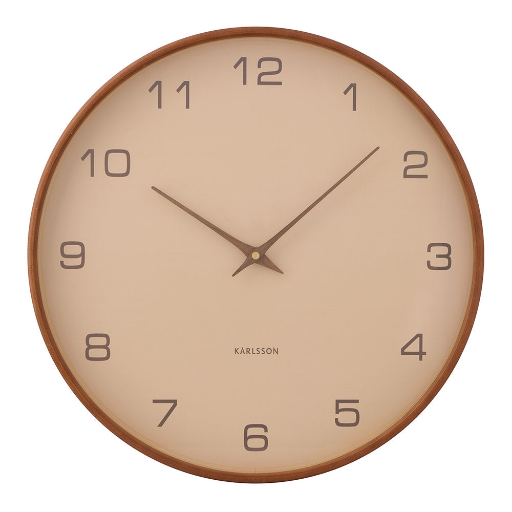 Karlsson Acento Wall Clock 40cm Sand Brown at MyHouse