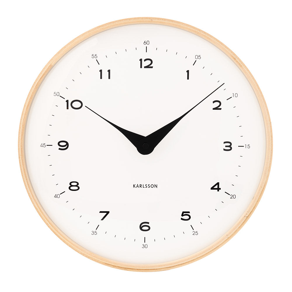 Karlsson Oasado Dome Wall Clock 30cm White at MyHouse