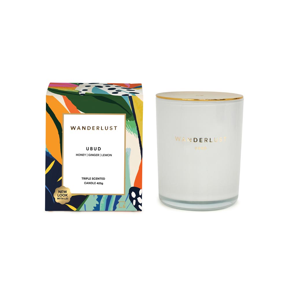 Salt & Pepper Wanderlust Candle with Lid 425g