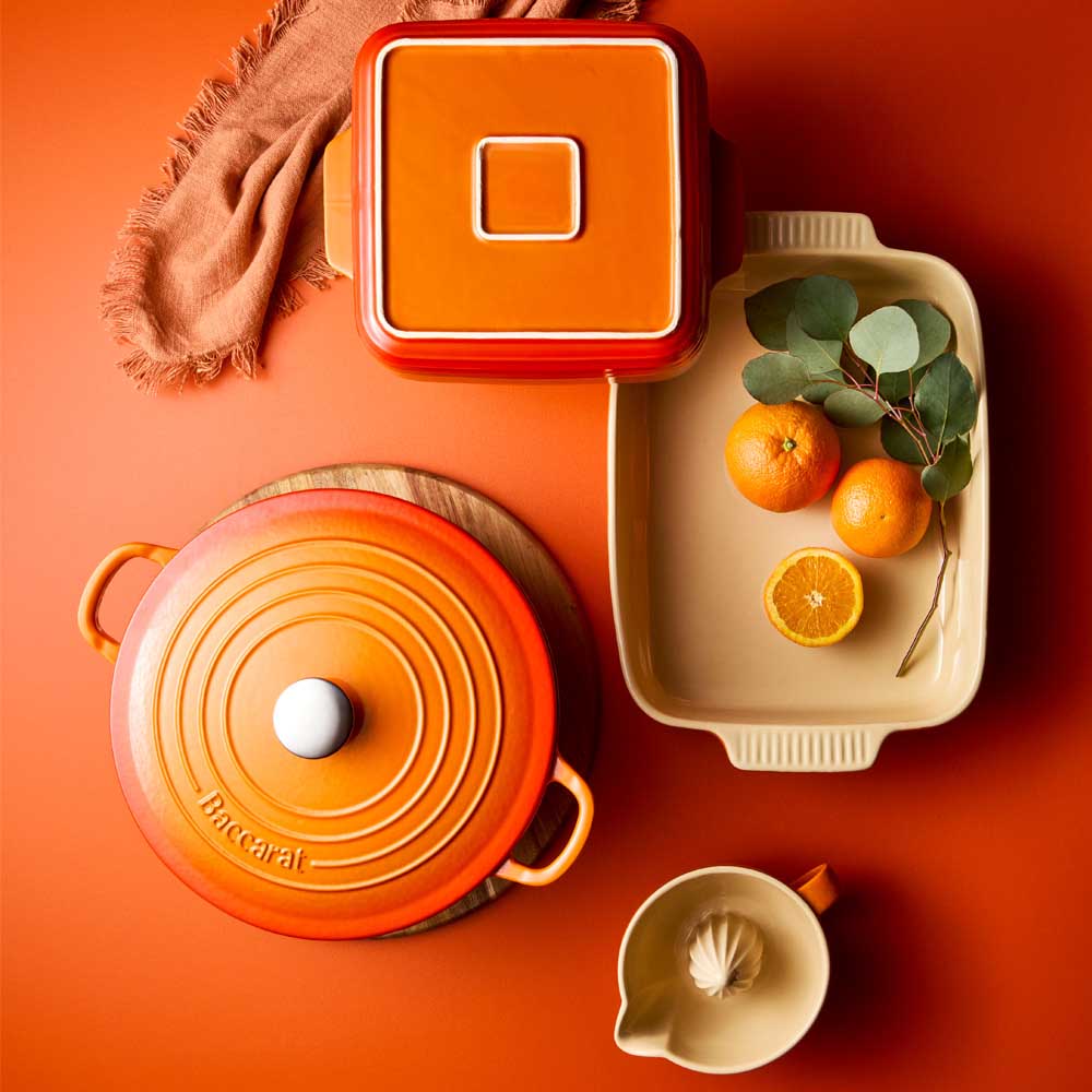 cookware, bakeware and dining in lava orange - MyHouse