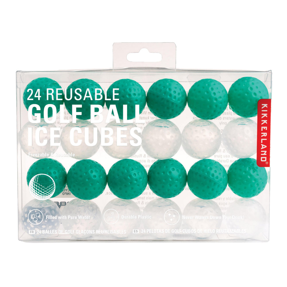 Kikkerland Golf Ball Ice Cubes Set of 24