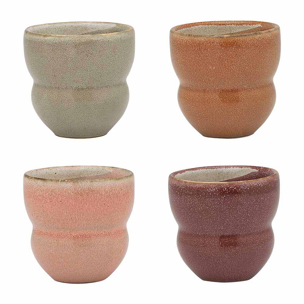 Ecology Galet Set of 4 Espresso Cups 90ml Assorted at MyHouse