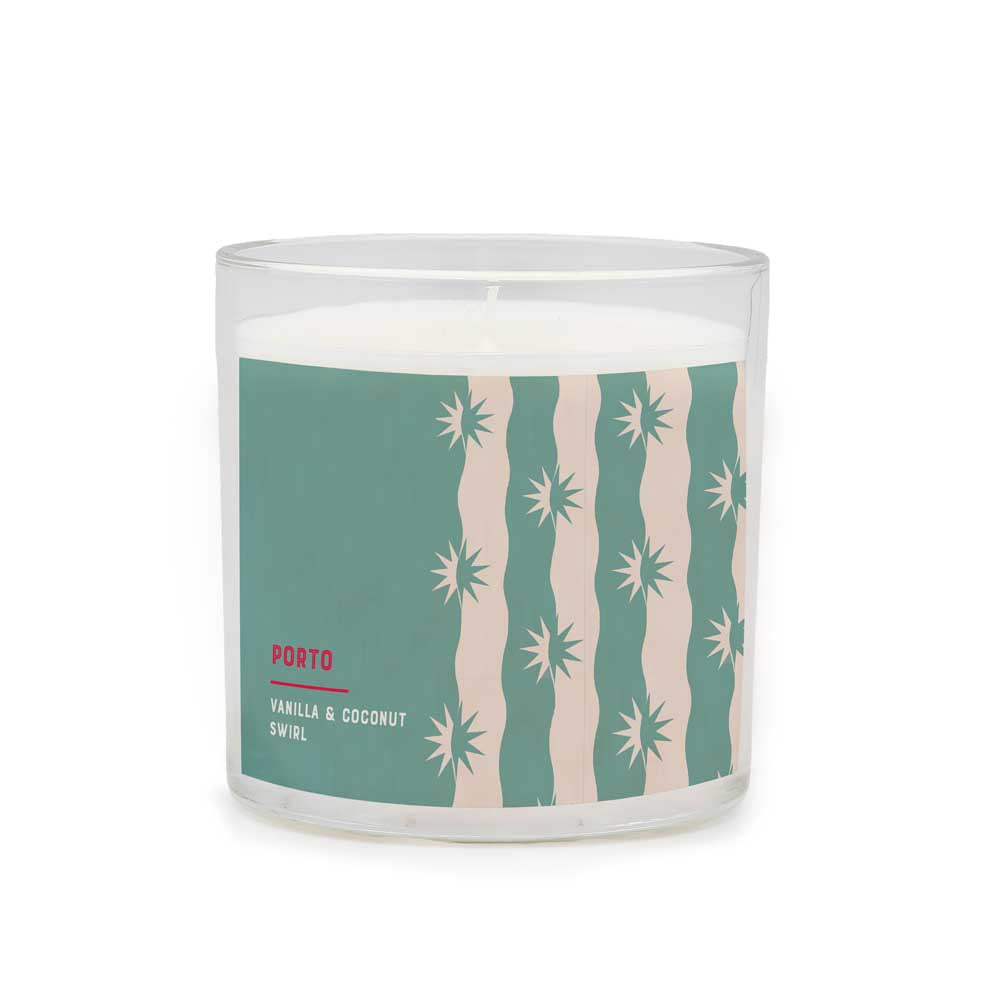 Porto Illumina Candle 425g Vanilla and Coconut Swirl at House
