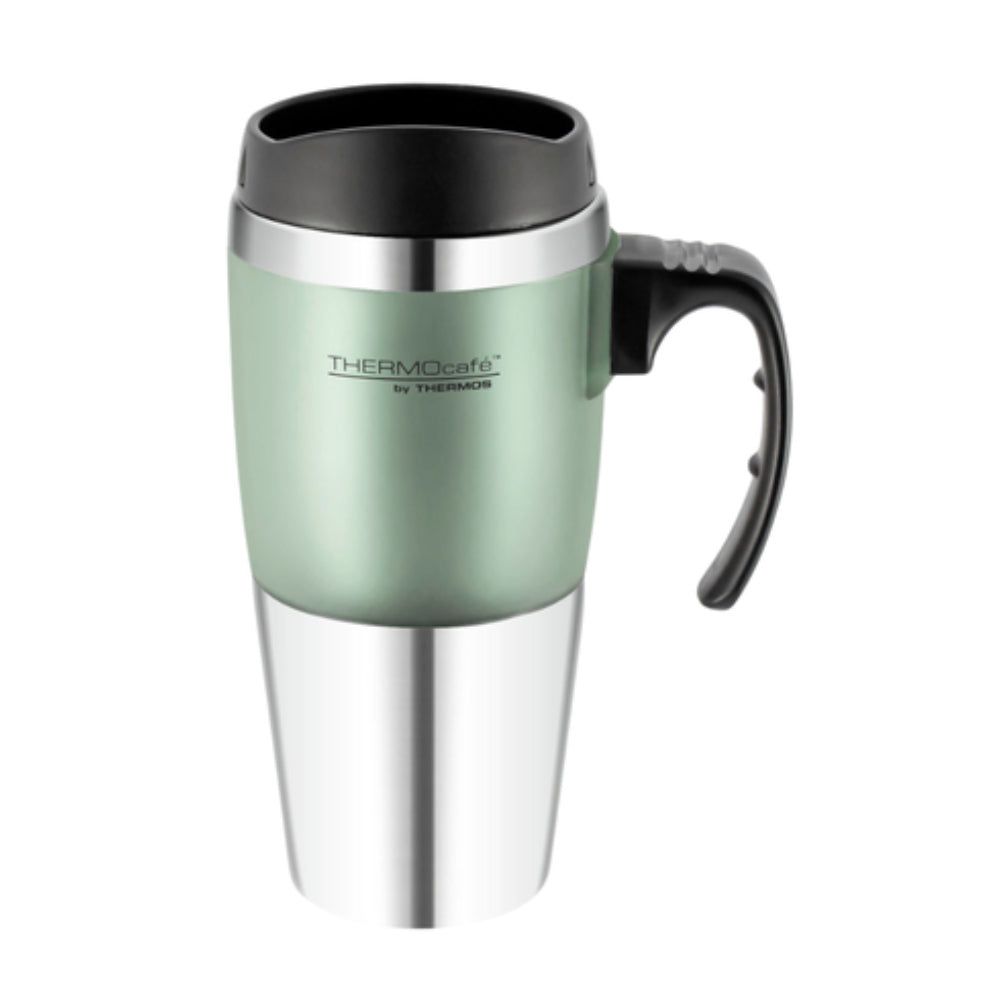 Thermos THERMOcafe Stainless Steel Double Wall Travel Mug Pistachio Cream 450ml