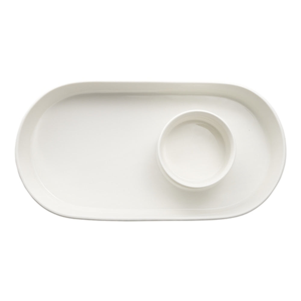 Ecology Origin Oval Chip & Dip Bowl 37.5x19.5cm