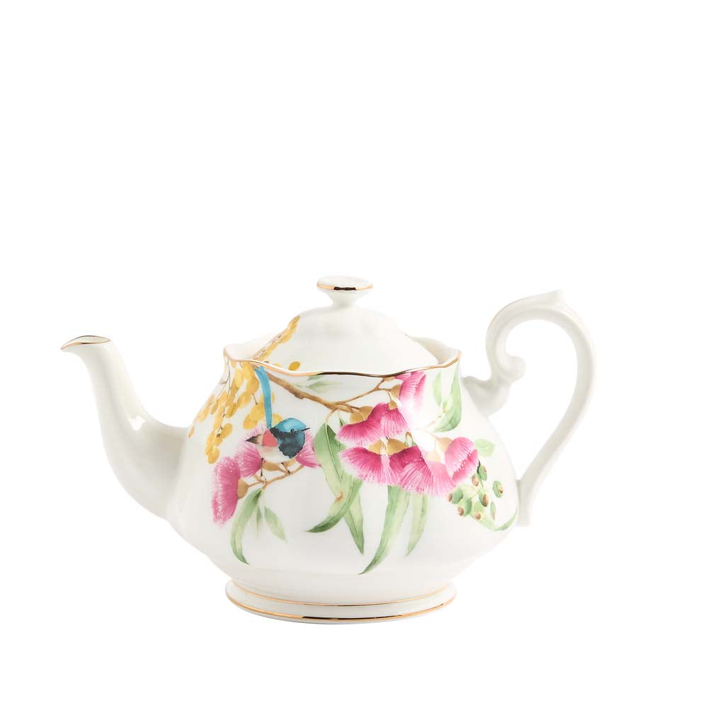 Miranda Kerr for Royal Albert Australiana Teapot, Sugar & Creamer White