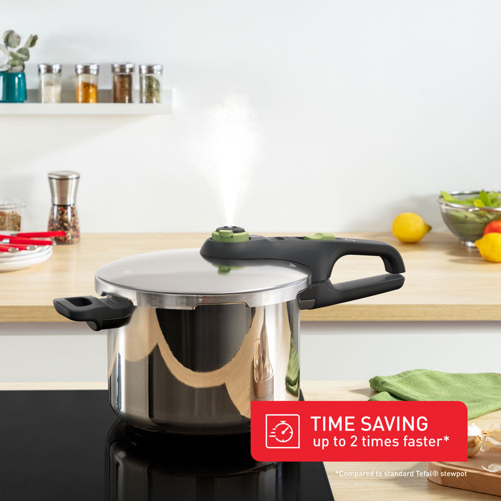 Tefal Secure Trendy Induction Stainless Steel Pressure Cooker