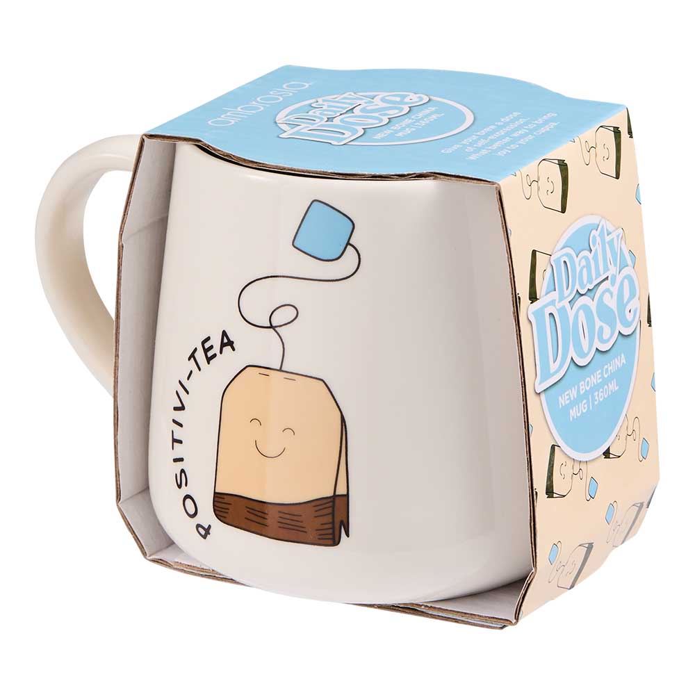 Ambrosia Daily Dose Mug 360ml Positivi-tea at MyHouse