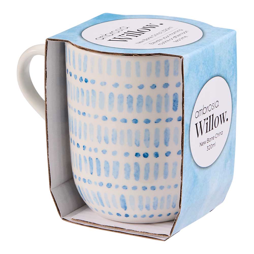 Ambrosia Willow Mug 320ml Blue Coast at MyHouse