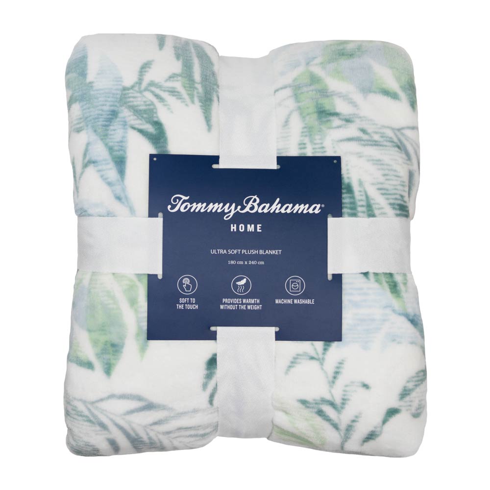 Tommy Bahama Wallpaper Leaves Blanket Green at MyHouse