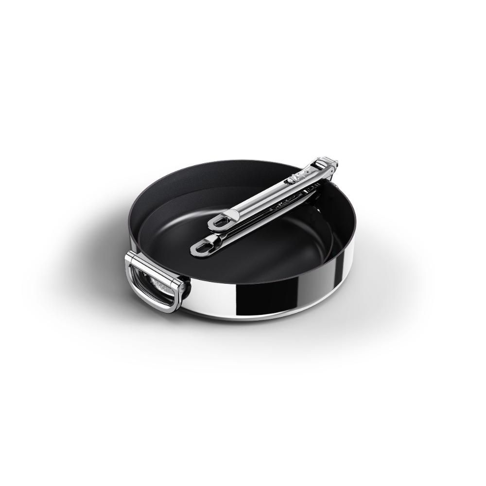 Joseph Joseph Space Steel 2 Piece Non Stick Stainless Steel Frypan Set