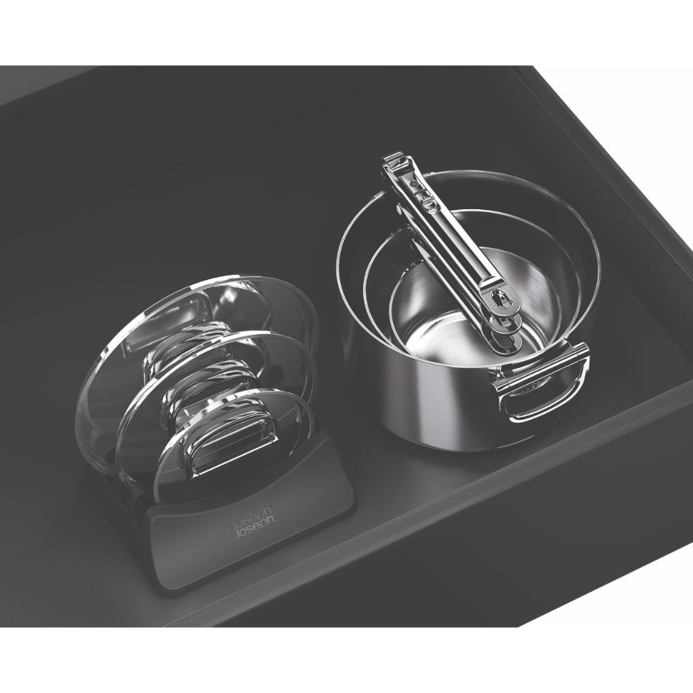 Joseph Joseph Space Steel 3 Piece Stainless Steel Saucepan Set