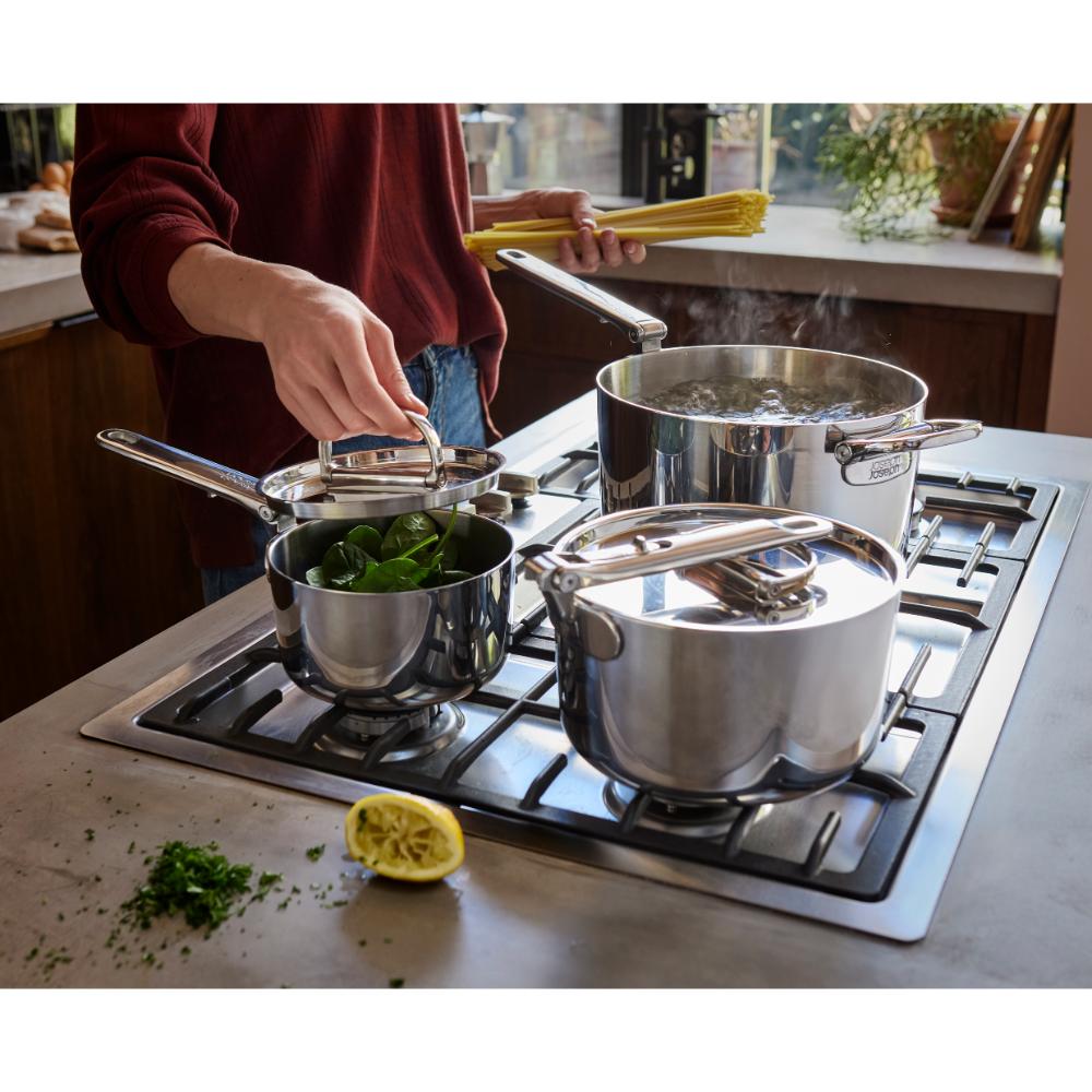 Joseph Joseph Space Steel 5 Piece Stainless Steel Cookware Set
