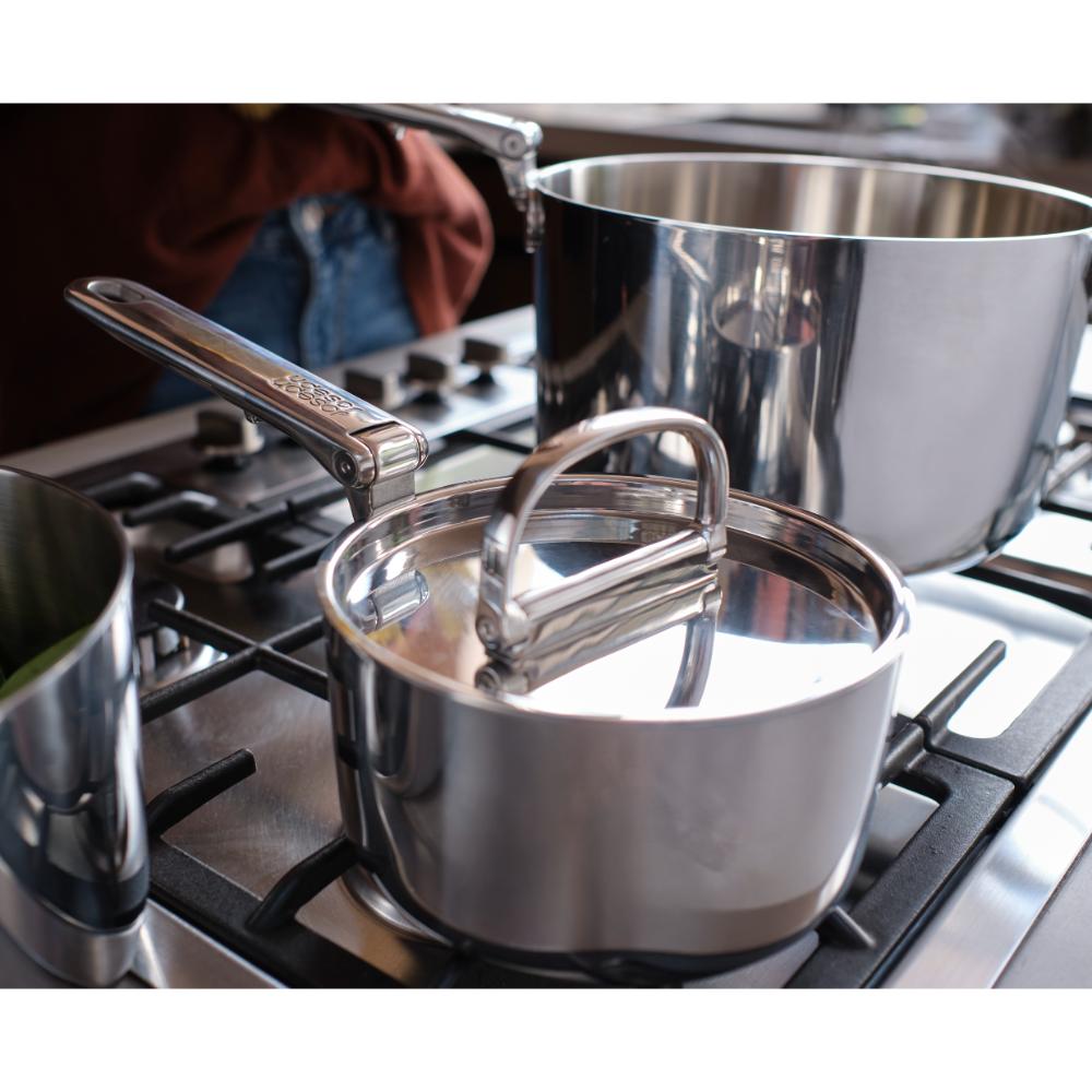 Joseph Joseph Space Steel 5 Piece Stainless Steel Cookware Set