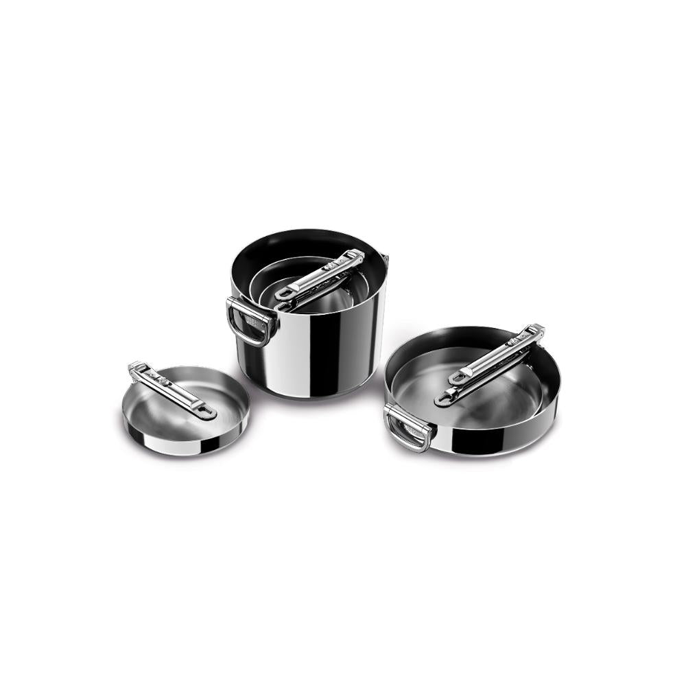 Joseph Joseph Space Steel 6 Piece Stainless Steel Cookware Set