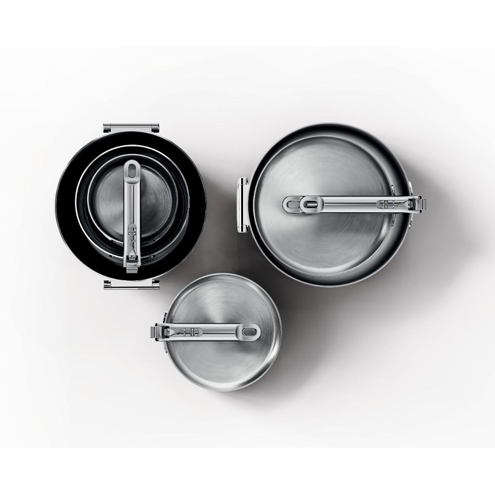 Joseph Joseph Space Steel 6 Piece Stainless Steel Cookware Set