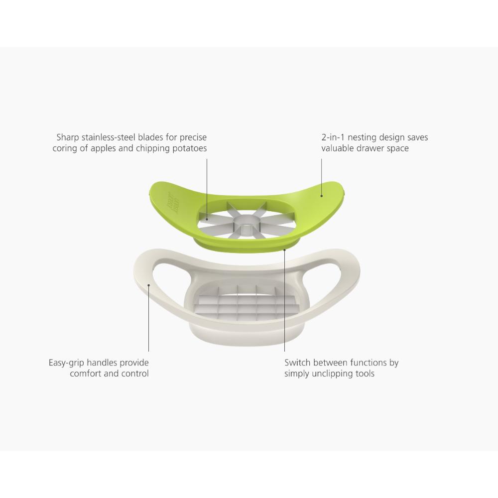 Joseph Joseph Nest Press 2-In-1 Corer And Chipper