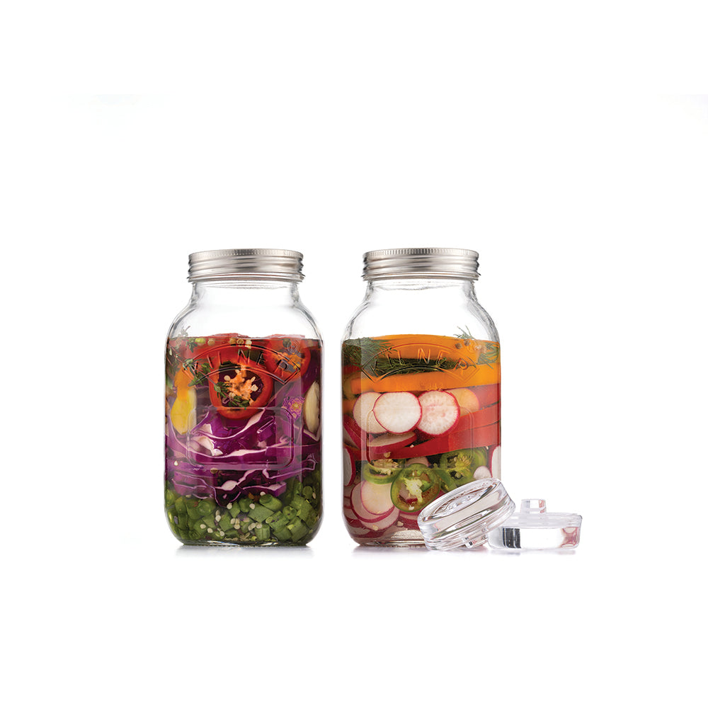 Kilner Set of 2 Fermentation Jars 1L