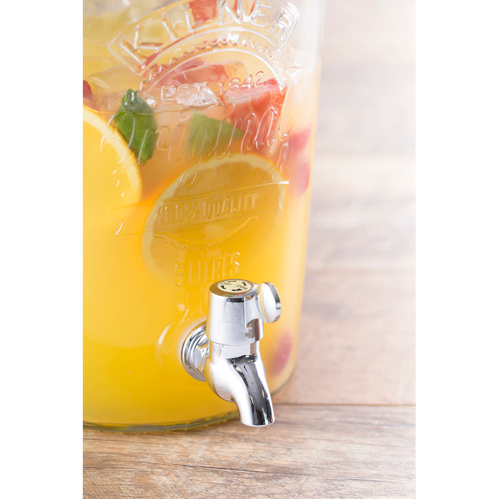 Kilner Round Storage Jar with Dispensing Tap 8L