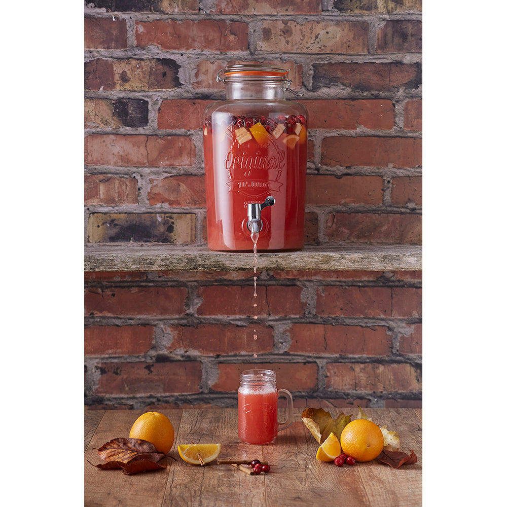 Kilner Round Storage Jar with Dispensing Tap 8L