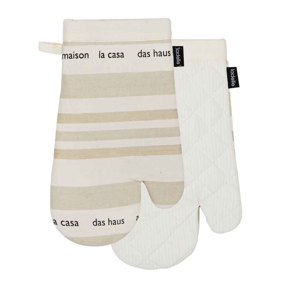 Ladelle La Casa Set of 2 Oven Mitts