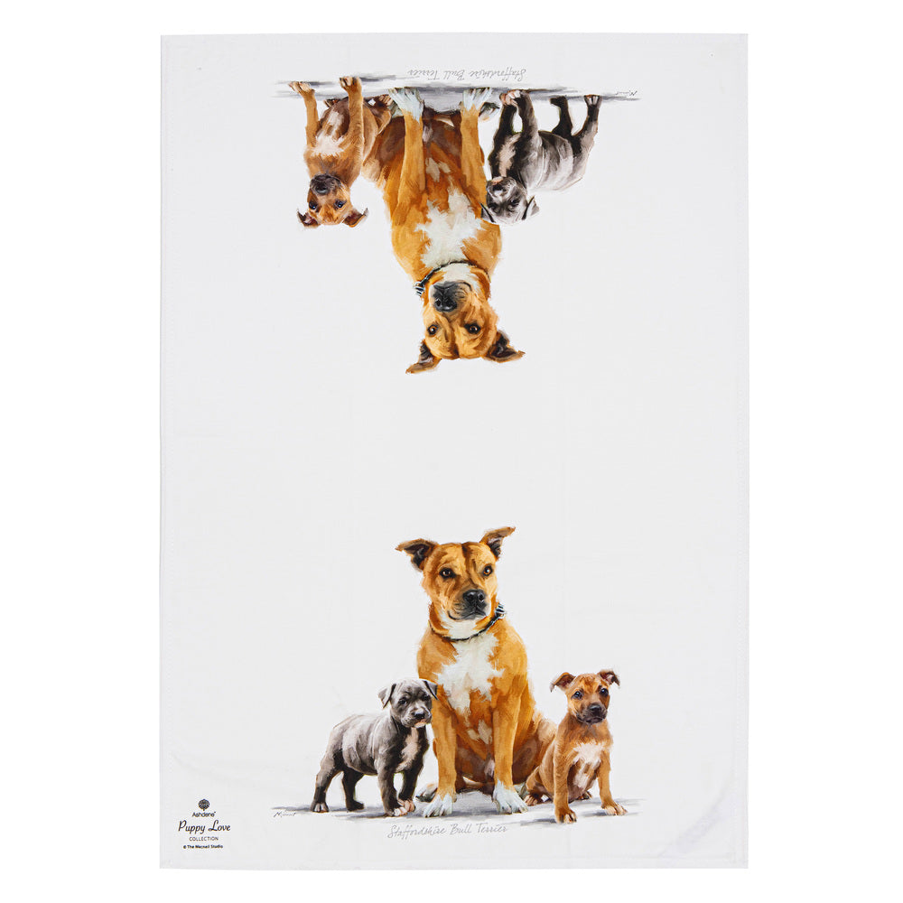 Ashdene Puppy Love Set of 2 Tea Towels