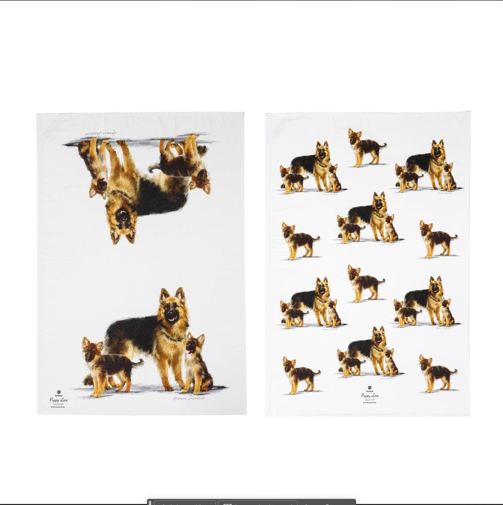 Ashdene Puppy Love Set of 2 Tea Towels