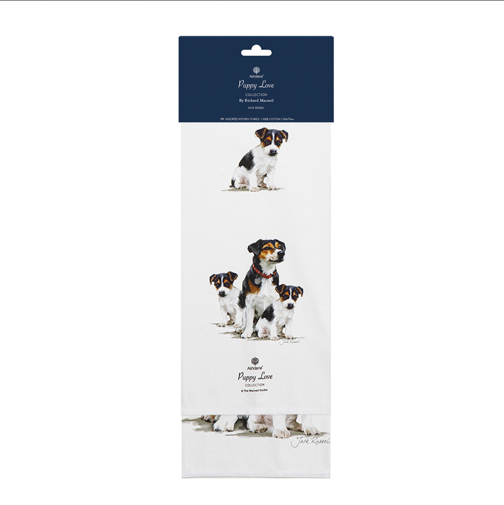 Ashdene Puppy Love Set of 2 Tea Towels
